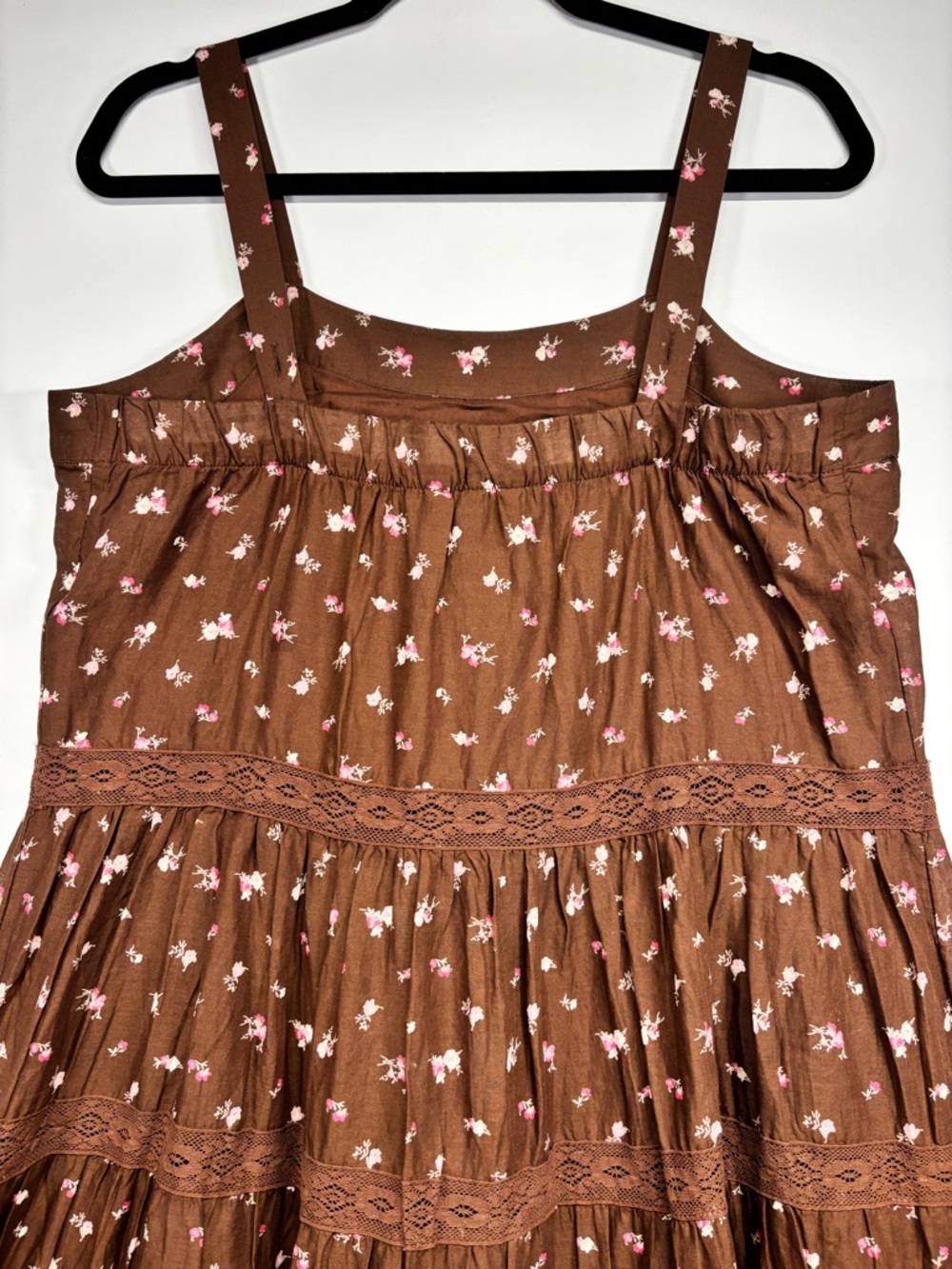 ✨Lucky Brand Women's Cotton Market Day Floral Tiered Dress Size M - Picture 9 of 16